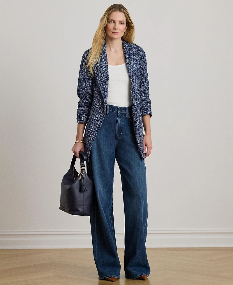 Lauren Ralph Women's Long-Sleeve Notch Lapel Wrap Coat