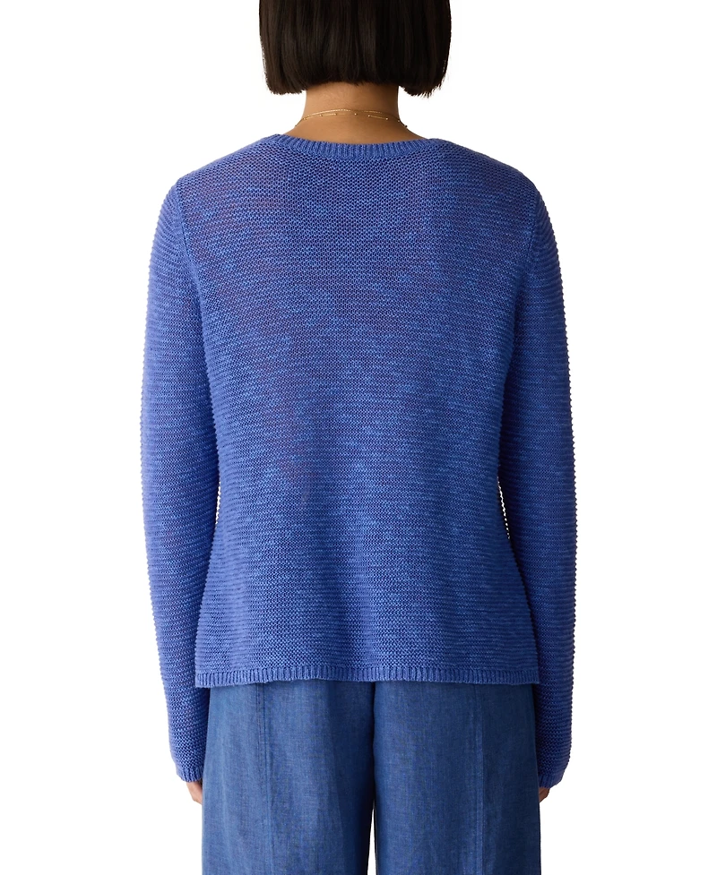 Eileen Fisher Women's Long-Sleeve Crewneck Sweater, Regular & Plus