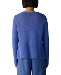 Eileen Fisher Women's Long-Sleeve Crewneck Sweater, Regular & Plus