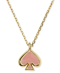 kate Spade new york Gold-Tone Brass Enamel Mini Pendant Necklace
