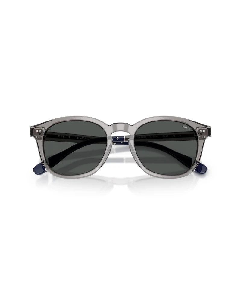 Polo Ralph Lauren Men's Round Sunglasses, PH4206