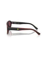 Scuderia Ferrari Men's Geometric Sunglasses, FZ6027U