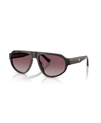 Scuderia Ferrari Men's Geometric Polarized Sunglasses, FZ6027U