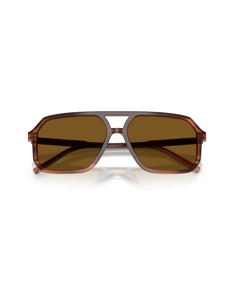 Dolce&Gabbana Unisex Pilot Polarized Sunglasses, DG4541