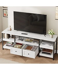 gaomon 79" Tv Cabinet with Drawers & Shelves