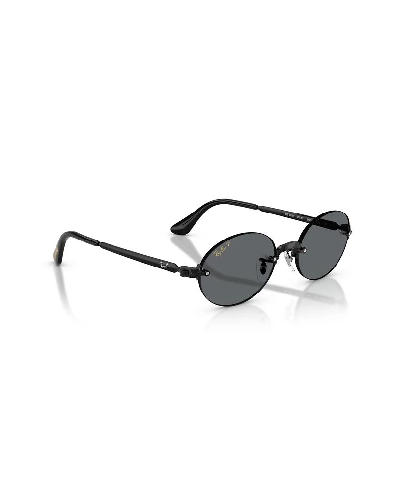 Ray-Ban Unisex Oval Polarized Sunglasses, RB3929