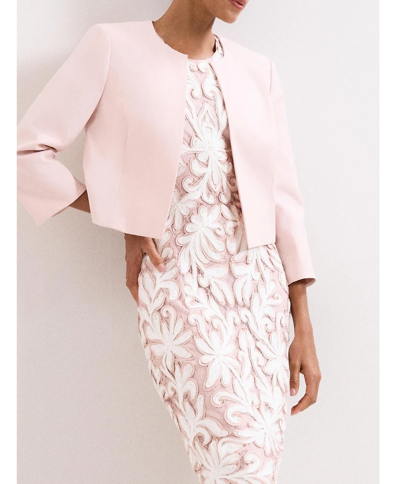 Phase Eight Women's Elizabeth Cropped Round Neck Jacket