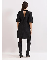 Phase Eight Women's Jacquard Round Neck Mini Dress