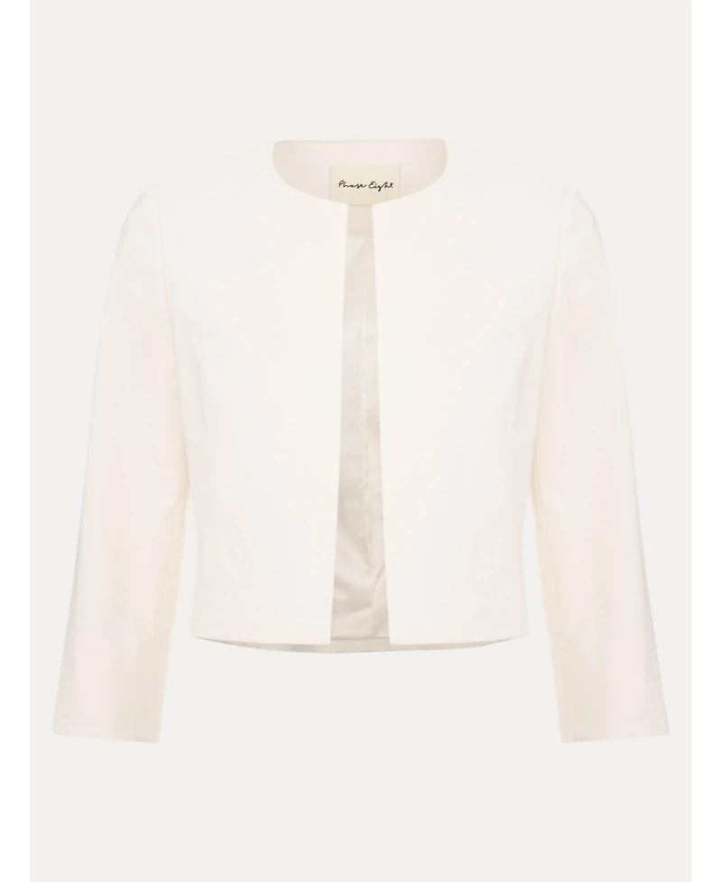 Phase Eight Women's Tailored Cropped Round Neck Jacket