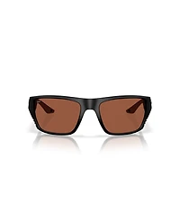 Costa Del Mar Men's Rectangle Finlet Polarized Sunglasses, 6S9118
