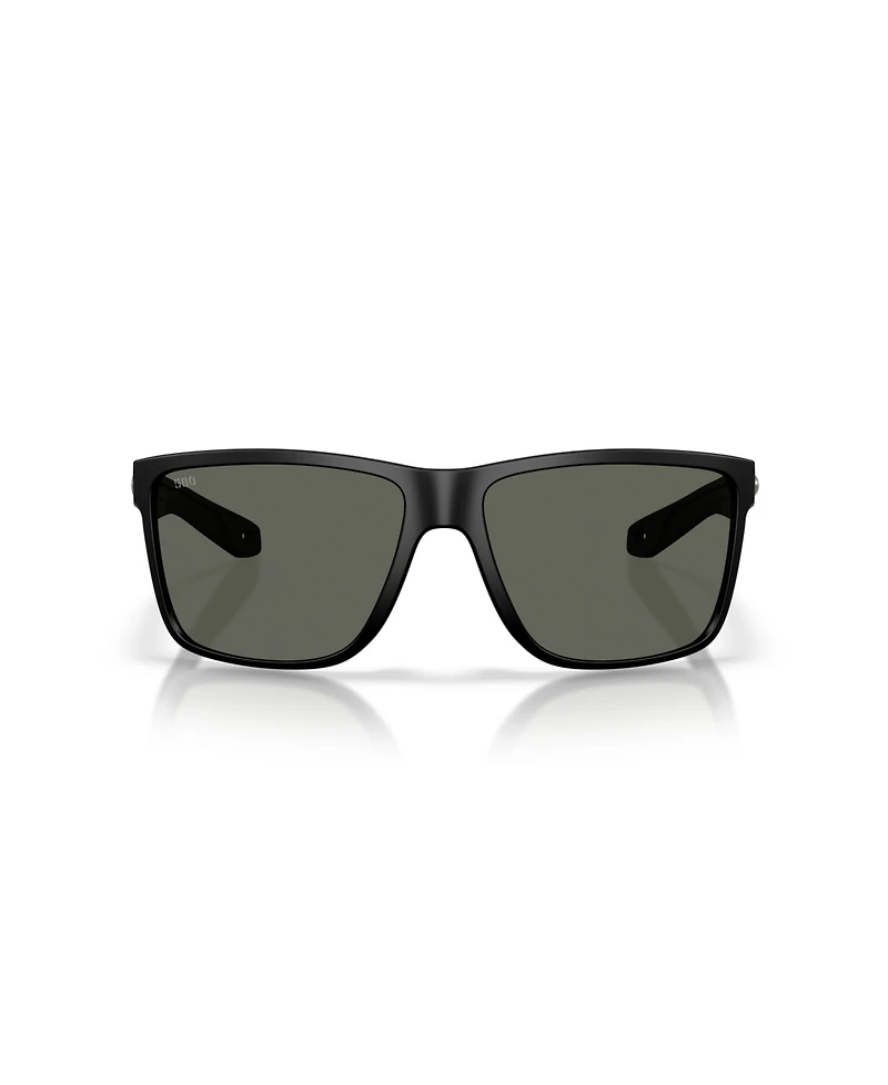 Costa Del Mar Men's Rectangle Broadbill Ii Xl Polarized Sunglasses, 6S9135