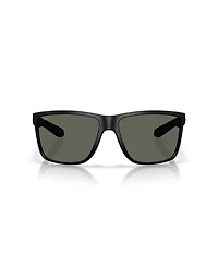 Costa Del Mar Men's Rectangle Broadbill Ii Xl Polarized Sunglasses, 6S9135