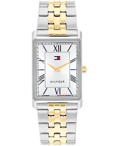 Tommy Hilfiger Men's Quartz Two Tone Stainless Steel Bracelet Watch, 25.5 mm