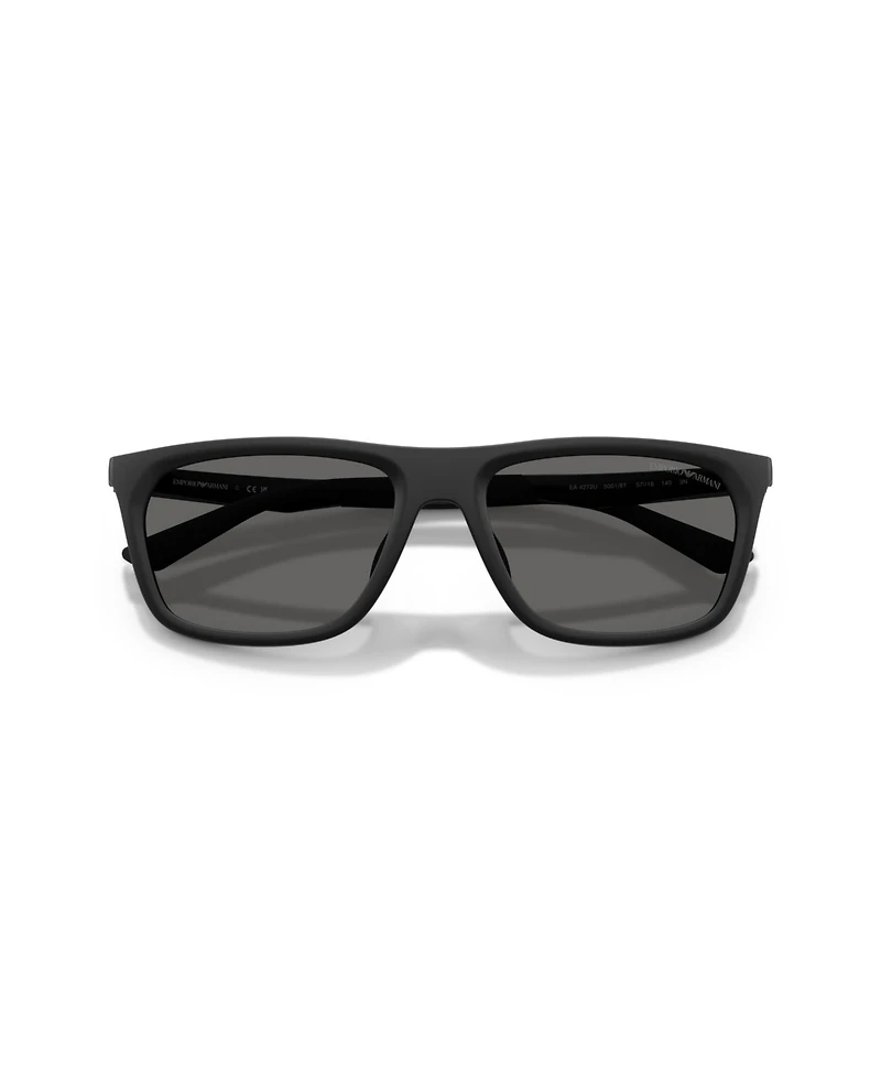 Emporio Armani Men's Rectangle Sunglasses, EA4272U