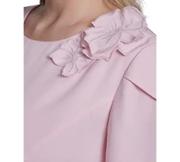 Eliza J Plus Applique Detail Fit & Flare Midi Dress