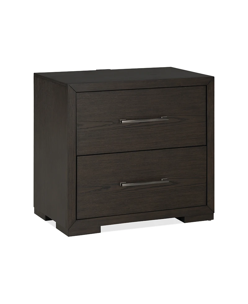 Ryder 26" Oak Veneer Usb Charging Nightstand
