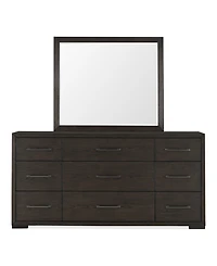 Ryder 35" Oak Veneer 9-Drawer Dresser