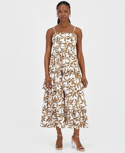 I.n.c. International Concepts Petite Tiered Woven Dress, Macy's Exclusive
