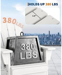 gaomon Oversized Folding Adirondack Chairs Set of 2 – Heavy Duty Hdpe, Weather Resistant