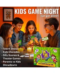 Quokka Family Charades Game – 120 Fun Scenario & Quirk Cards for Game Night and Parties