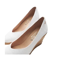 Roses Limited Edition Canvas V Cut Espadrille Wedges