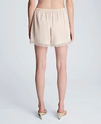 Kenneth Cole Women's Mid-Rise Lace Pull-On Shorts