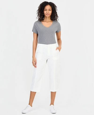 Style & Co Women's Seamed Utility Capri Pants, Macy's Exclusive