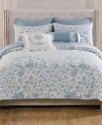 Greenland Home Fashions Toile Patch Reversible 3-Pc. Coverlet Set