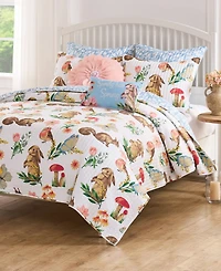 Greenland Home Fashions Willow Spring Garden 3-Pc. Quilt Set, King/California King