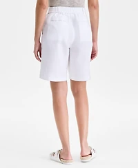 Charter Club Women's 100% Linen Bermuda Shorts, Macy's Exclusive