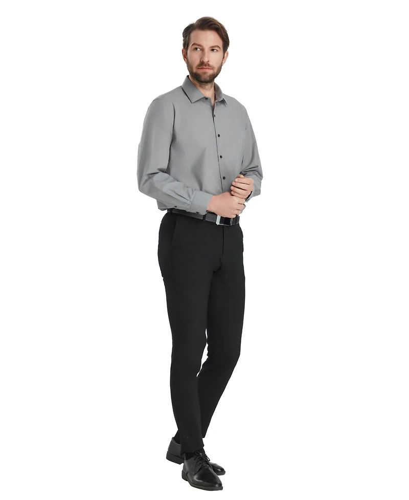 Alfani Men's Regular-Fit Solid Dress Shirt, Macy's Exclusive