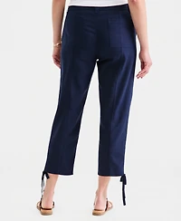 Style & Co Women's Tie-Hem Linen-Blend Pants, Macy's Exclusive