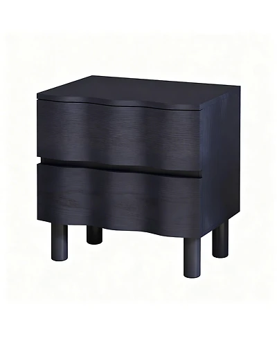 Yigii Wave Design Modern Nightstand