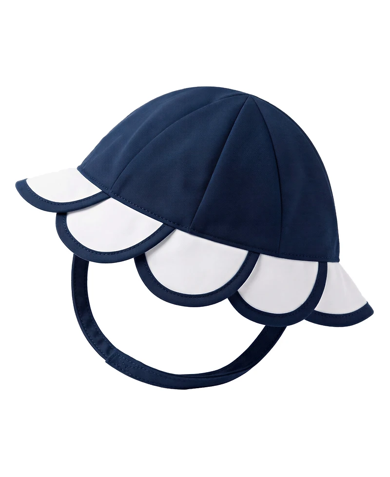 Sperry Baby Girls' Long-Sleeve Rashguard Top, Bottoms & Hat, 3-Piece Set