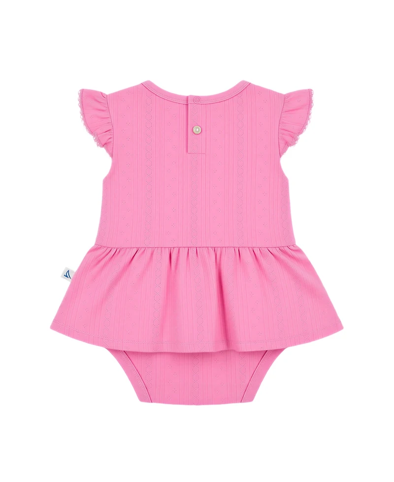 Sperry Baby Girls' Short-Sleeve Bodysuit with Rattle, 2-Piece Set