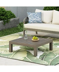 Streamdale Furniture Rustic Acacia Wood Outdoor Coffee Table