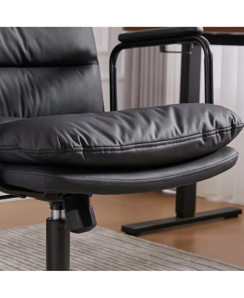 Streamdale Furniture Office Chair, Mid Back Home Office Desk Task Chair with Wheels and Arms