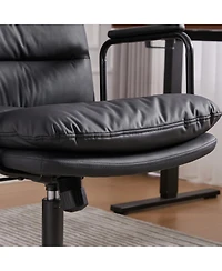 Streamdale Furniture Office Chair, Mid Back Home Office Desk Task Chair with Wheels and Arms