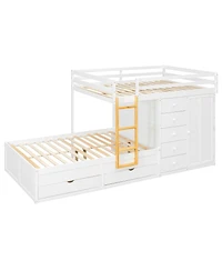 Streamdale Furniture Bunk Bed with Drawers & Wardrobe.
