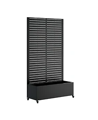 Streamdale Furniture Metal Planter Box with Trellis