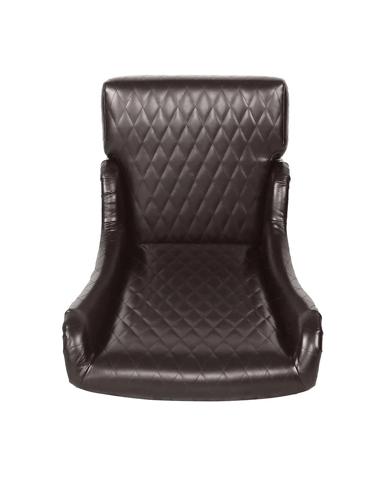 Streamdale Furniture Faux Leather High-Back Accent Chair, Modern Side Chair for Living Room, Bedroom