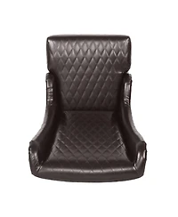 Streamdale Furniture Faux Leather High-Back Accent Chair, Modern Side Chair for Living Room, Bedroom