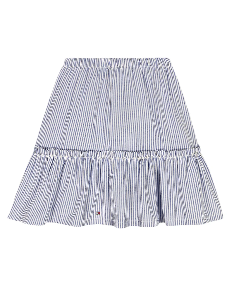 Tommy Hilfiger Girls' 7-16 Ithica Stripe Tiered Skirt