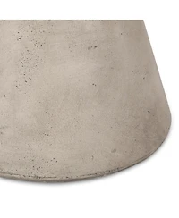 Streamdale Furniture Hourglass Pedestal Lightweight Concrete Side Table