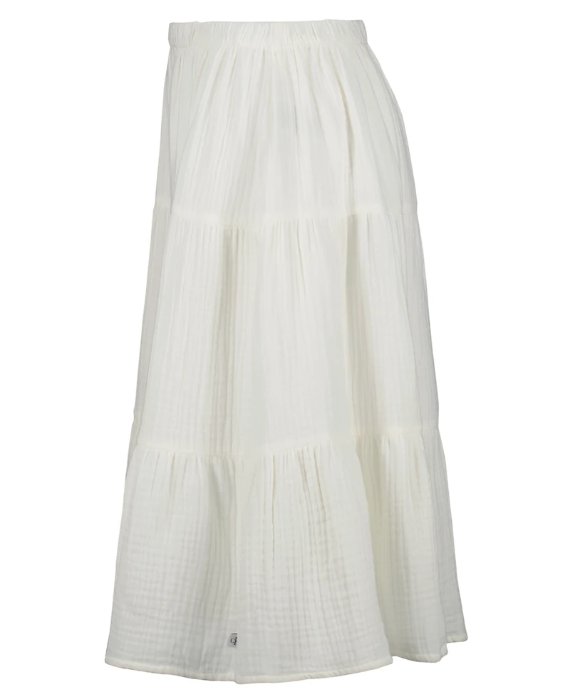 Calvin Klein Girls' 7-16 Crinkle Knit Tiered Skirt