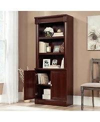 Yigii Five-Shelf Bookcase with Storage Doors and Adjustable Shelves