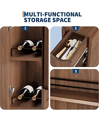 gaomon Space Saving Folding Dining Table with Storage