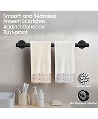 Rainsken 14 Pieces Wall-Mounted Bathroom Hardware Accessory Set, Stainless Steel Towel Bar Set for Bathroom, Kitchens and Bedroom