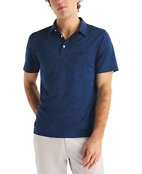 Nautica Men's Short-Sleeve Camo Jacquard Golf Polo Shirt