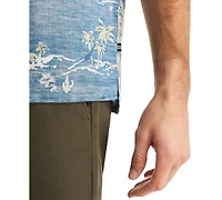 Nautica Men's Short-Sleeve Camp-Collar Shirt